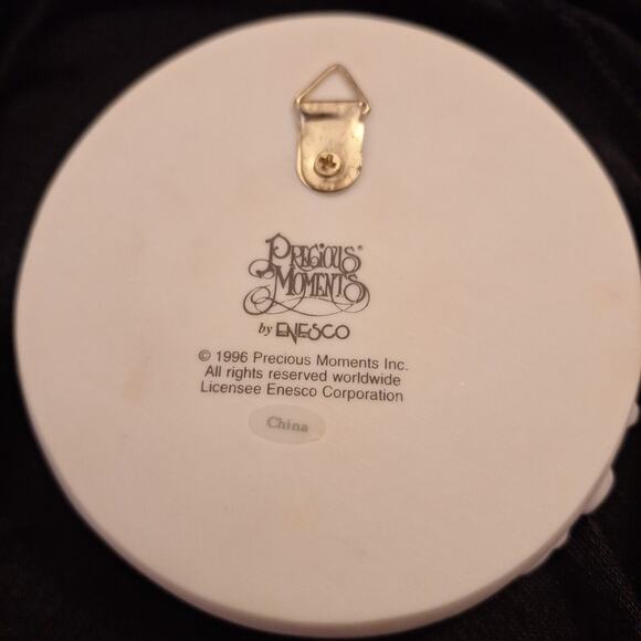 PRECIOUS MOMENTS You Are My Happiness Wall Plate 1996 - Picture 2 of 3